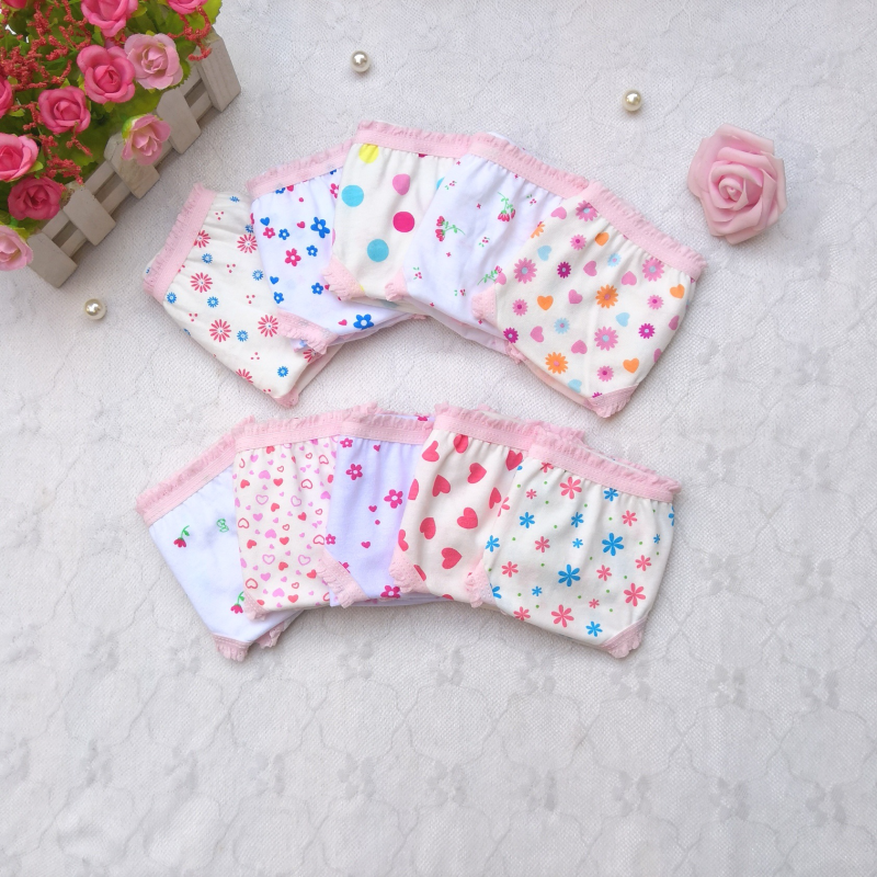 Cheap Wholesale Mixed Pure Cotton Girl Underwear
