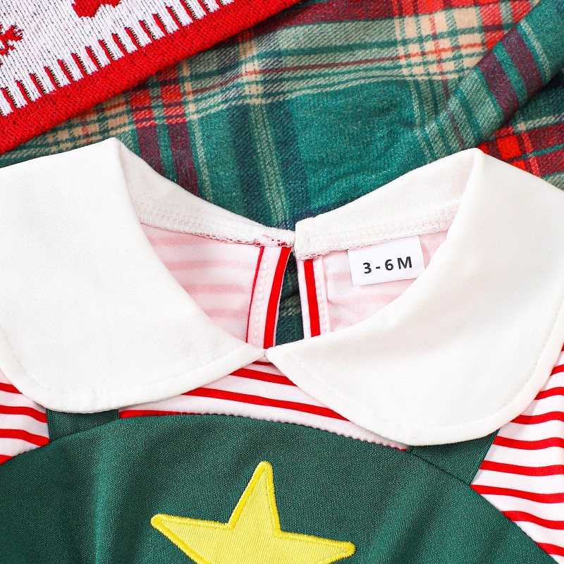 New Baby Girl Christmas Costume Arbre De Tutu Dress Star Cute Smoking Children Clothing Natal Navidad 2025 Noel Robe Noel