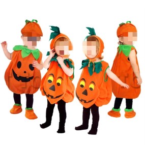 Children Cute Pumpkin Halloween Set Party Little Celebration Role-Play Costume Cute Pumpkin Baby Clothing