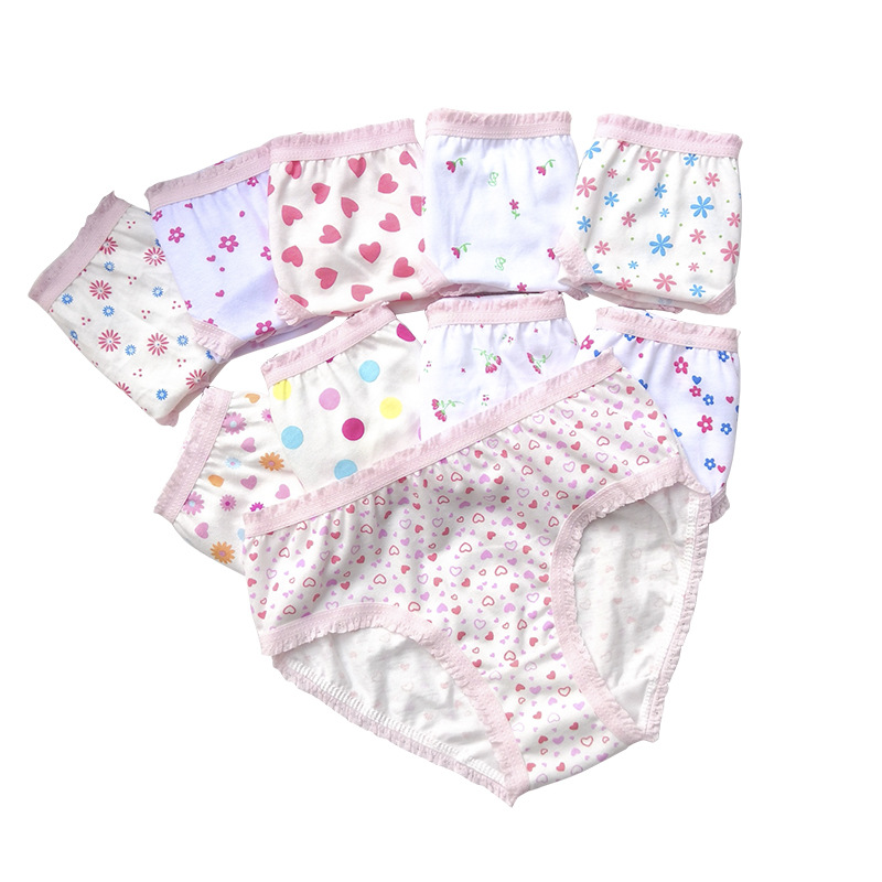 Cheap Wholesale Mixed Pure Cotton Girl Underwear