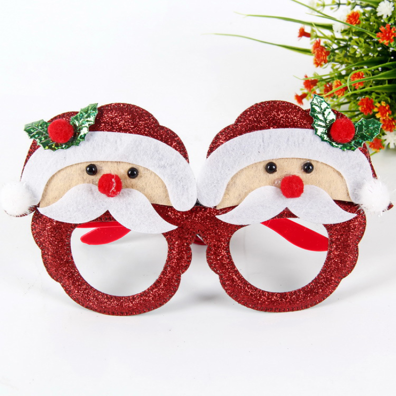 Christmas Decoration Toy Enfeites De Natal Glasses Tree Party Decoration Glasses Gift Navidad Productos Novedosos Creative Toy
