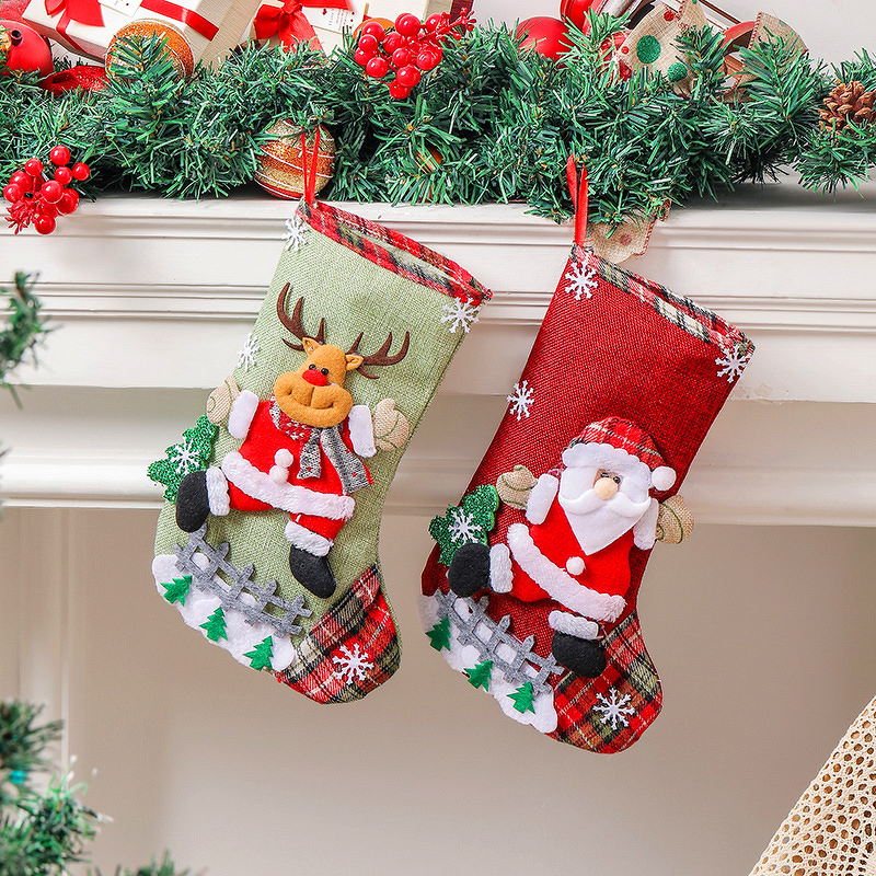 Calcetines De Navidad Children Product Children Cute Gift Socks Filler Novedosos Adornos Decoration Noel Cadeaux Christmas
