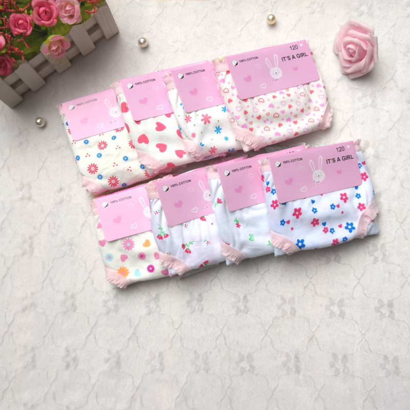 Cheap Wholesale Mixed Pure Cotton Girl Underwear