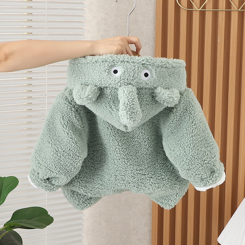 Wholesale Baby Clothing Coat Lamb Wool Hat Thick Children Warm Soft Chaquetas Para Ninos Jacket Hoddie Zipper Casacos Inverno