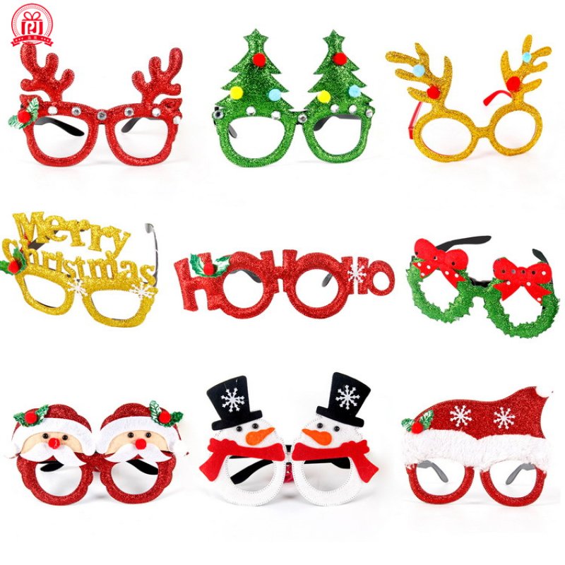 Christmas Decoration Toy Enfeites De Natal Glasses Tree Party Decoration Glasses Gift Navidad Productos Novedosos Creative Toy