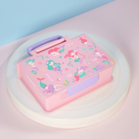 Hot Sale 3-Compartment Children's Bento Box Multifunctional Food Storage Box Baby Food Container with Spoon and Fork