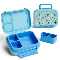 Children's Bento Lunch Box with Easy-Open Lock Portable BPA-Free Bento Box for Toddlers Back to School Lunch Box with Divider