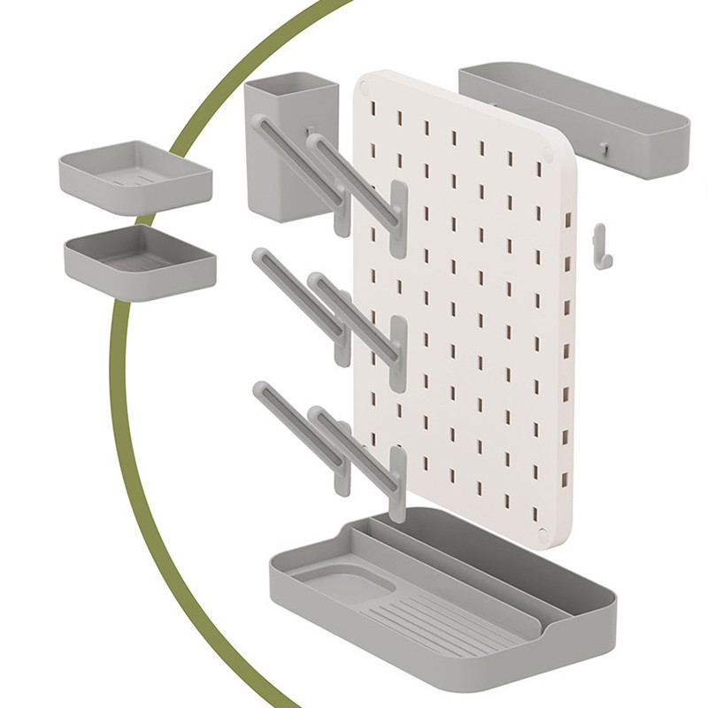 Portable Standing BPA-Free Baby Bottle Accessories Drying Rack Space Saving Design for Travel Use