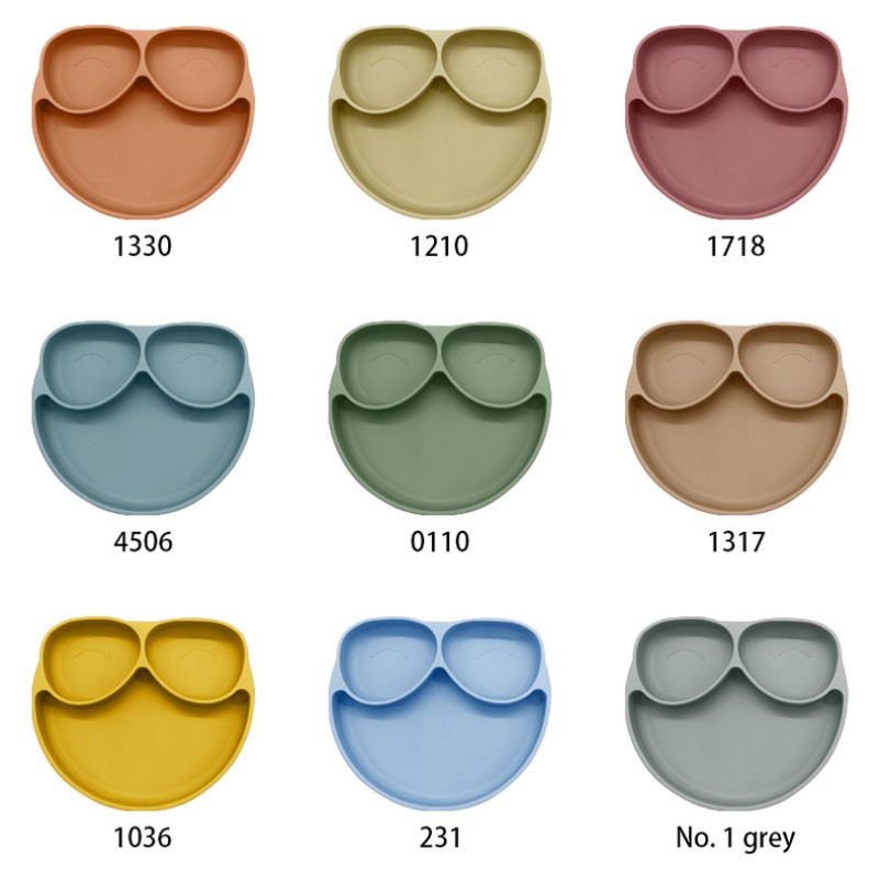 New Product BPA-Free Eco-Friendly Newborn Food-Grade Silicone Children's Dining Tableware Bowl Spoon Baby Feeding Set with Bib