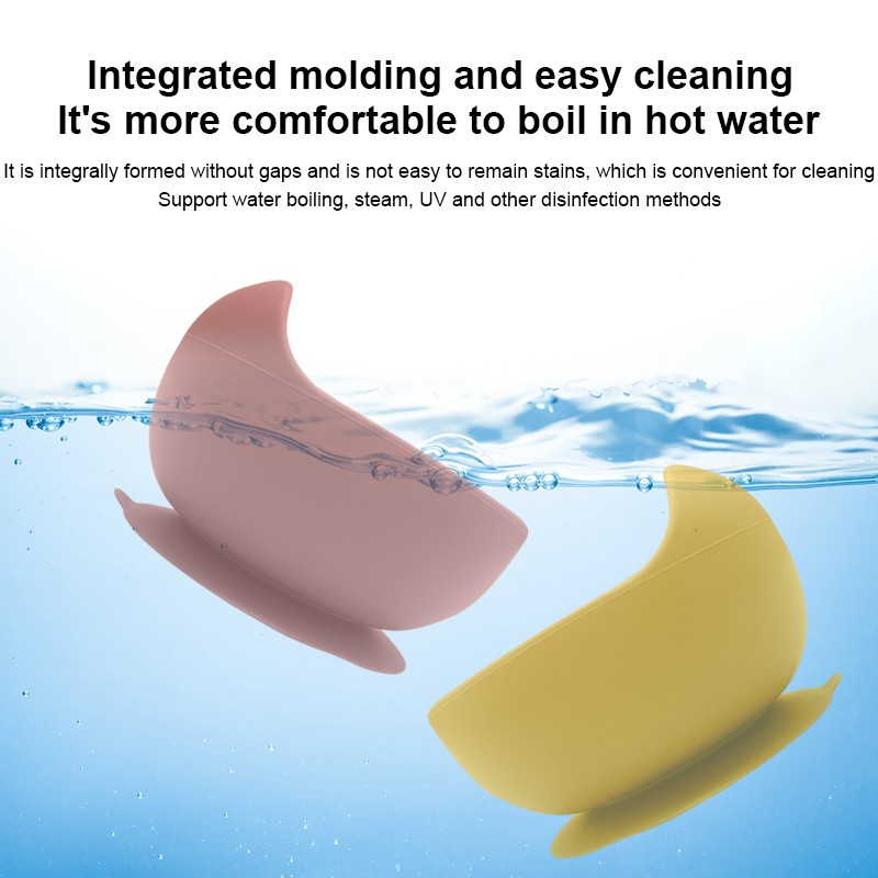 BPA-Free Food-Grade Waterproof Anti-Slip Silicone Baby Suction Children Feeding Tableware Silicone Baby BPA-Free Bowl Baby Feeding