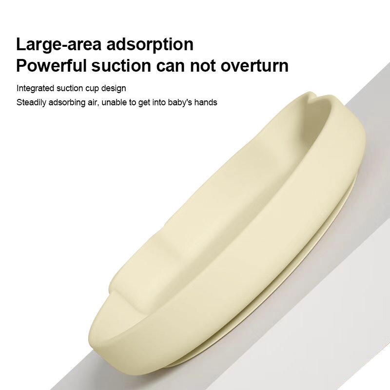 2025 New Product Eco-Friendly Silicone Baby Feeding Plate Manufacturer Wholesale Silicone Baby Tableware Strong Suction Tableware