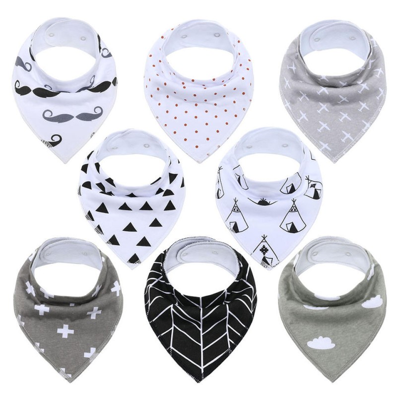 Manufacturer Custom High Quality Muslin Boy Sublimation Drool Organic Cotton Baby Bib