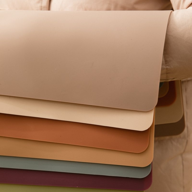 Eco-Friendly Silicone Non-Slip Placemat Easy Clean Baby Silicone Feeding Mat