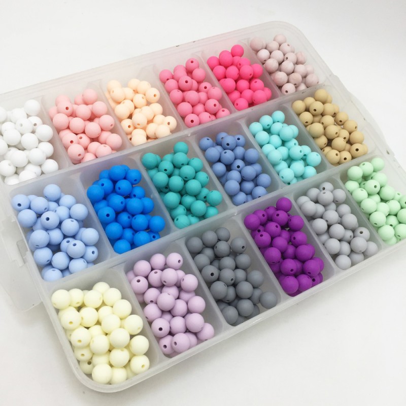 Custom Wholesale Eco-Friendly DIY Soft Teething Silicone Pen Beads Silicone Beads for Pen Making