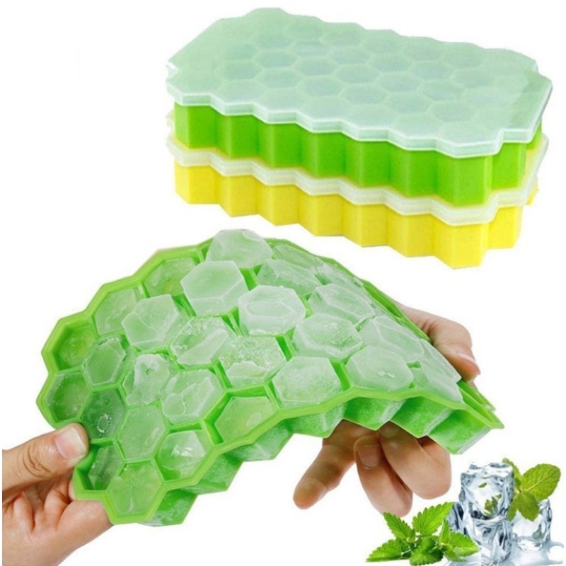China Custom 3d Round Transparent Silicone Ice Ball Mold with Lid Diamond Silicone Ice Cube Tray
