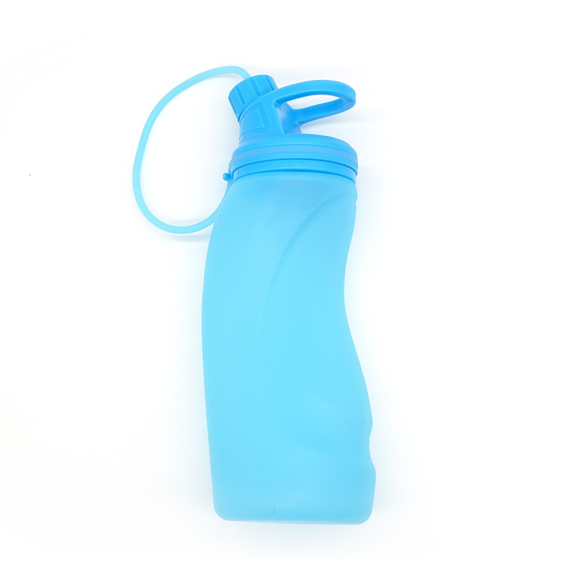 Hot Selling Eco-Friendly Reusable Silicone Travel Folding Bottle Sports Portable Collapsible Silicone Water Bottle