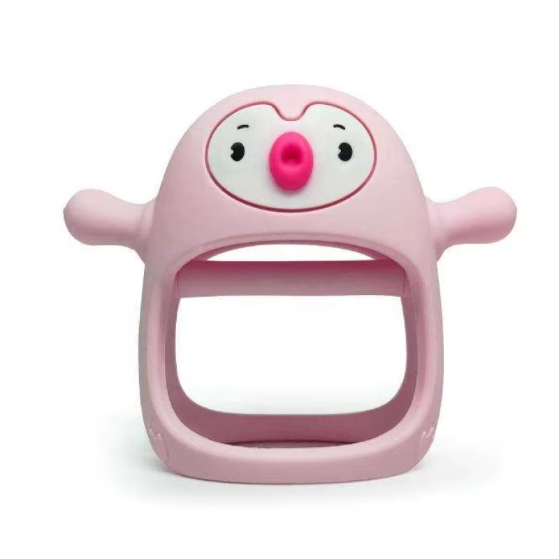 Cute Glove Bear Teething Toy Baby Teething Hand Pacifier BPA Free Children Chew Toy