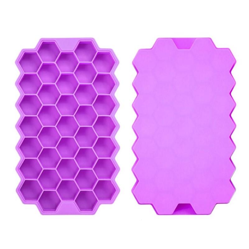 Easy Release Reusable BPA Free Silicone Ice Cube Mold Custom Shape Ice Grid Cube