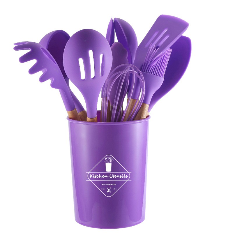Manufacturer Wholesale Full Set Silicone Cooking Baking 10pcs Kitchen Utensils