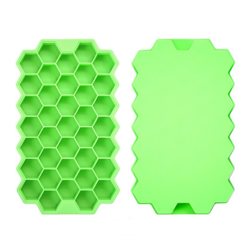 Easy Release Reusable BPA Free Silicone Ice Cube Mold Custom Shape Ice Grid Cube