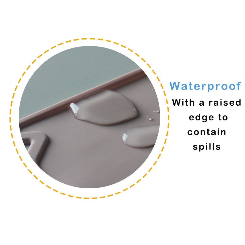 Soft Silicone Toddler Placemat Snack Utensils Non-Toxic Baby Silicone Feeding Placemat