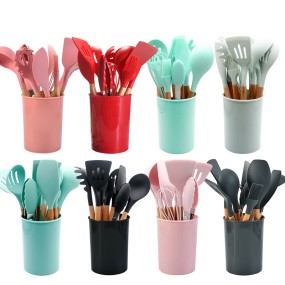 Manufacturer Wholesale Full Set Silicone Cooking Baking 10pcs Kitchen Utensils