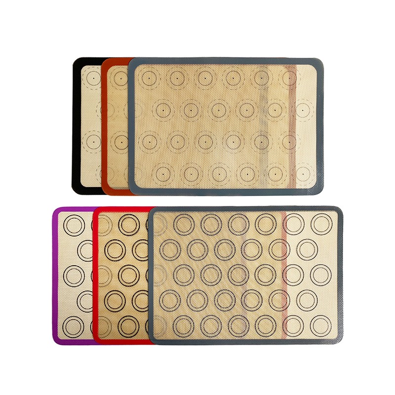 Custom Eco-Friendly Baking Mat and Silicone Baking Mat 5-Piece Set for Dough Kneading and Microwave