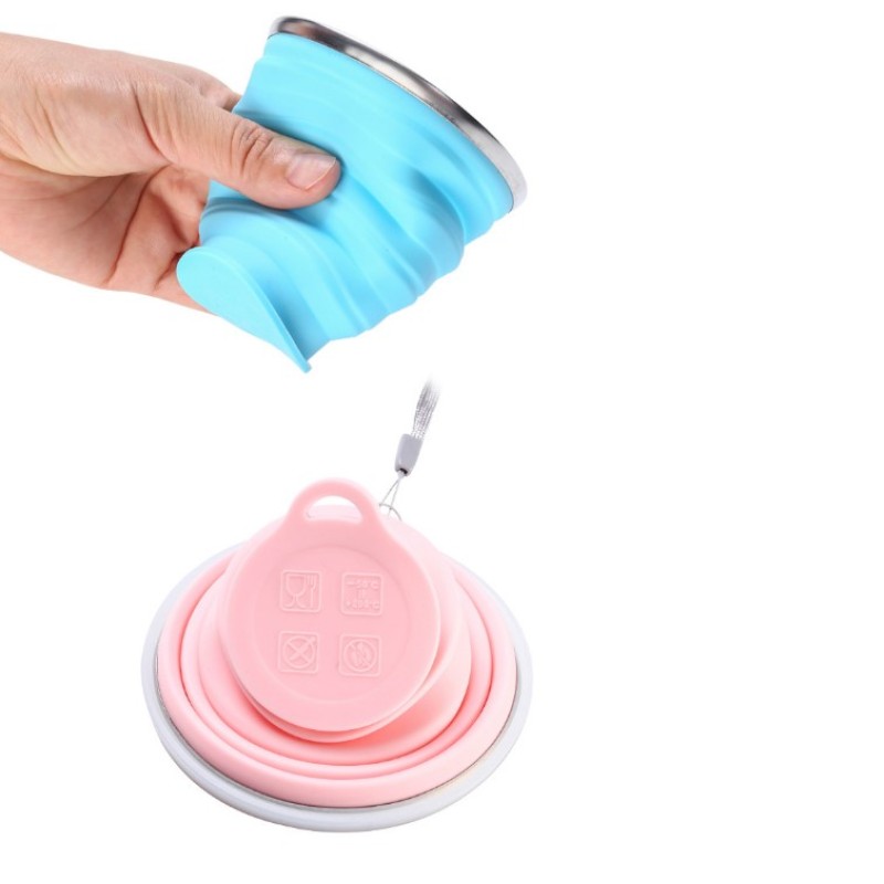 Reusable Pocket Coffee Cup Collapsible Coffee Cup for Travel Outdoor Camping Hiking Office