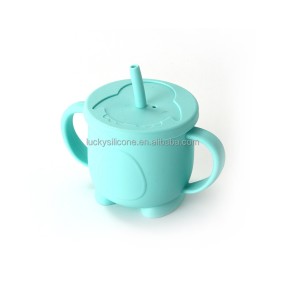 Reusable 100% Spill-Proof Kids Snack Catcher BPA Free Baby Snack Cup Spill-Proof Food Grade Silicone Toddler Snack Container