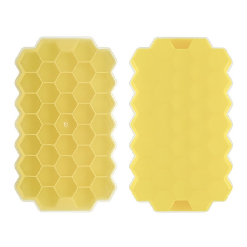 Easy Release Reusable BPA Free Silicone Ice Cube Mold Custom Shape Ice Grid Cube