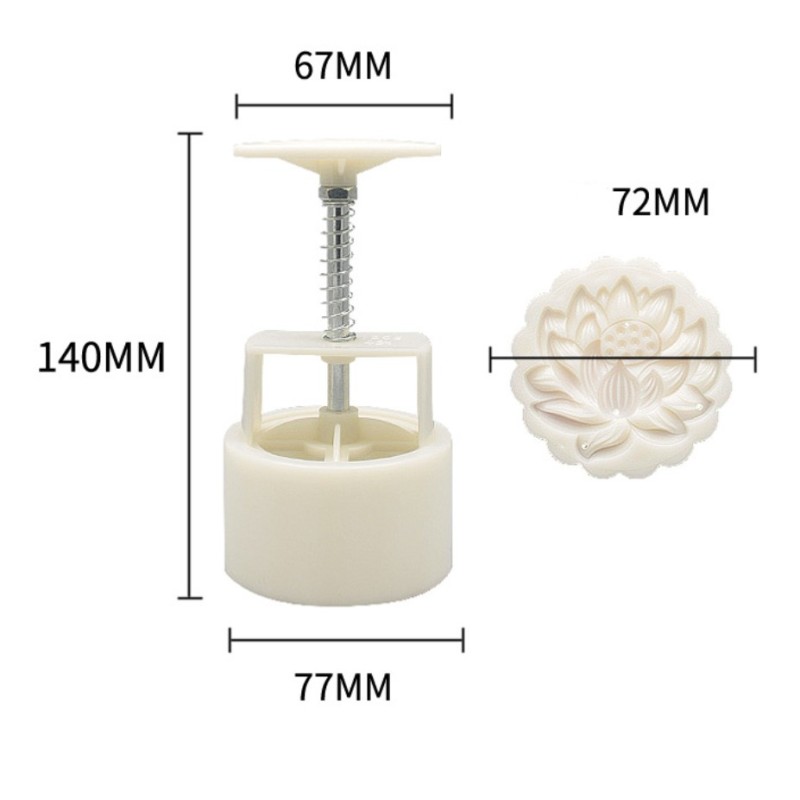 3D Mooncake Mold Press and Silicone Round Mooncake Mold