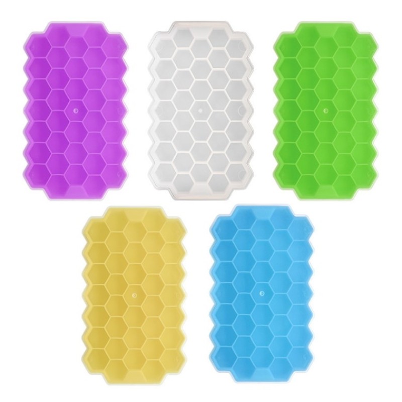 Easy Release Reusable BPA Free Silicone Ice Cube Mold Custom Shape Ice Grid Cube