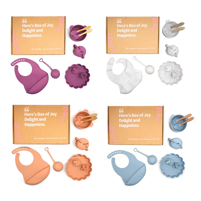 Custom Color OEM/ODM Animal Print Pattern Manual Silicone BPA Free Medium Flow Large Baby Bottle Gift Set Baby Feeding