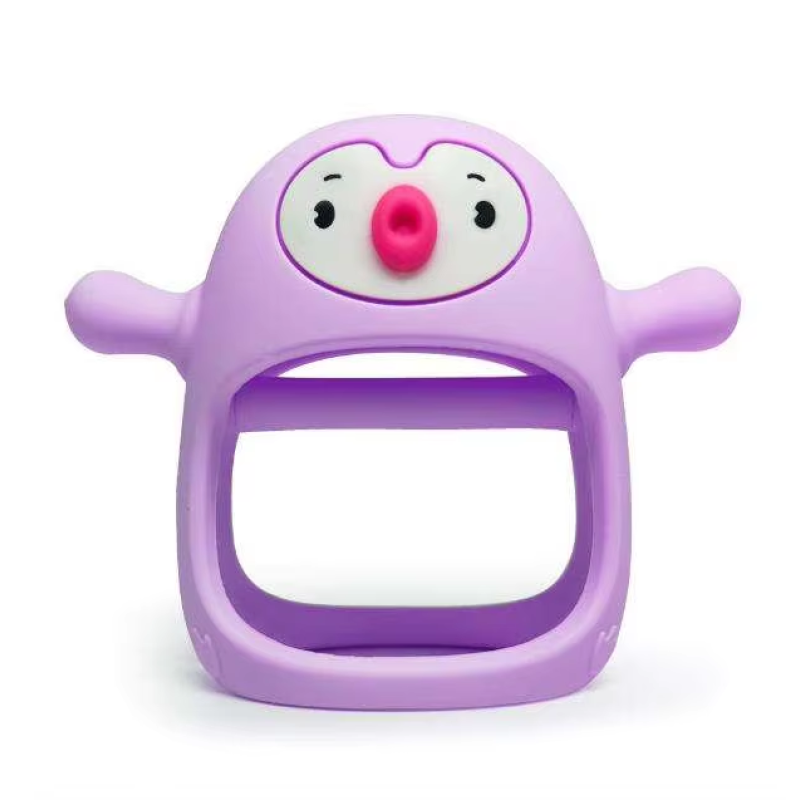 Cute Glove Bear Teething Toy Baby Teething Hand Pacifier BPA Free Children Chew Toy