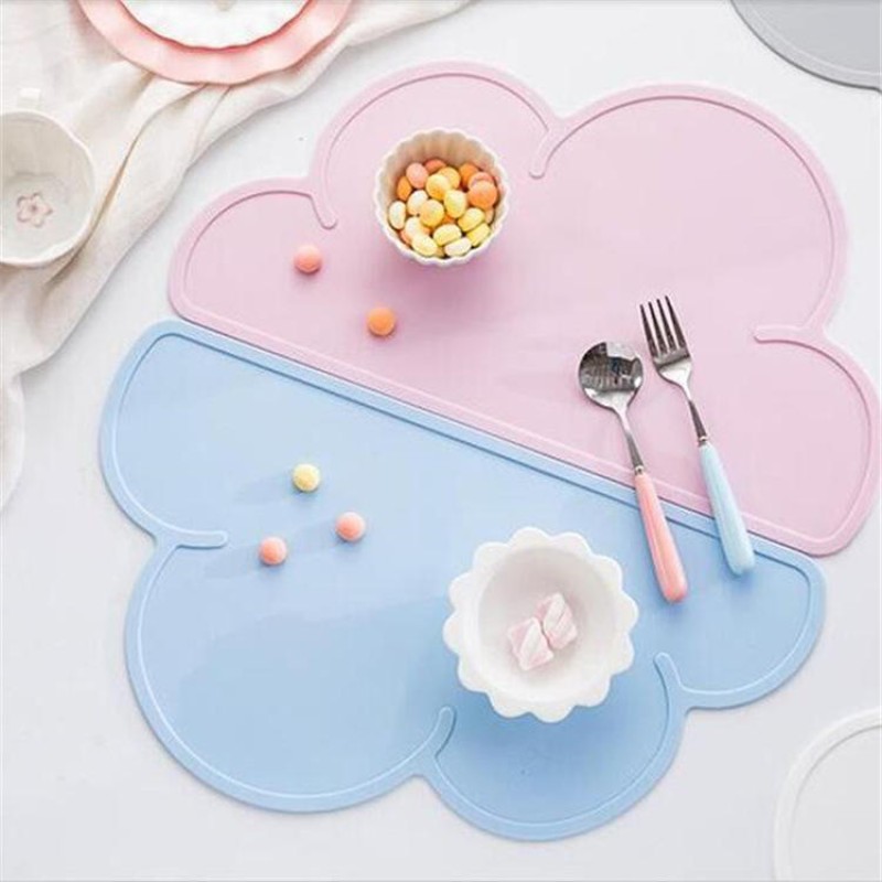 BPA Free Reusable Portable Children Placemat Waterproof Silicone Kids Placemat