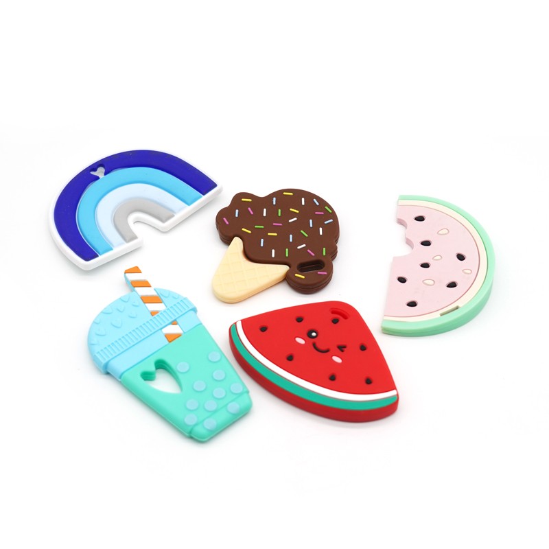 Wholesale Baby Silicone Stacking Toy Animal Shape DIY Baby Teether