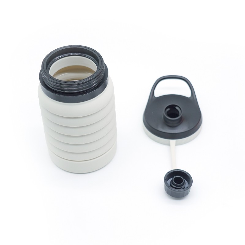 2025 Hot Selling Custom Logo Sports Portable Collapsible Silicone Water Bottle