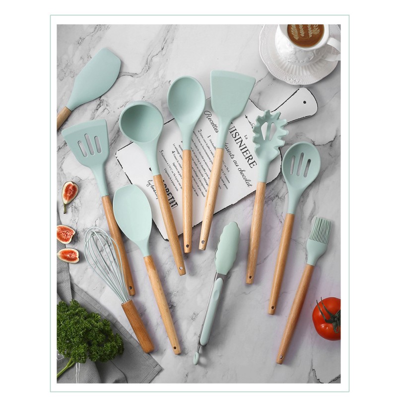 2025 Kitchen Accessories Cookware Set Silicone Practical Pink Cute Creative Home Kitchen Cooking Tools