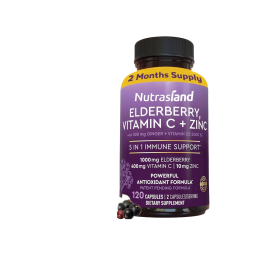 Cross-border Hot Sale Elderberry Vitamin C D3 Zinc Turmeric Five-in-One Hard Capsules Health Care Product