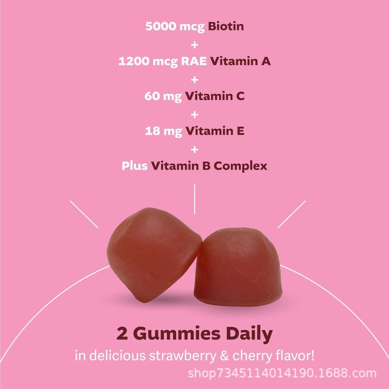 Hot-selling All Ages Biotin Gel Gummies for Skin Care and Adults