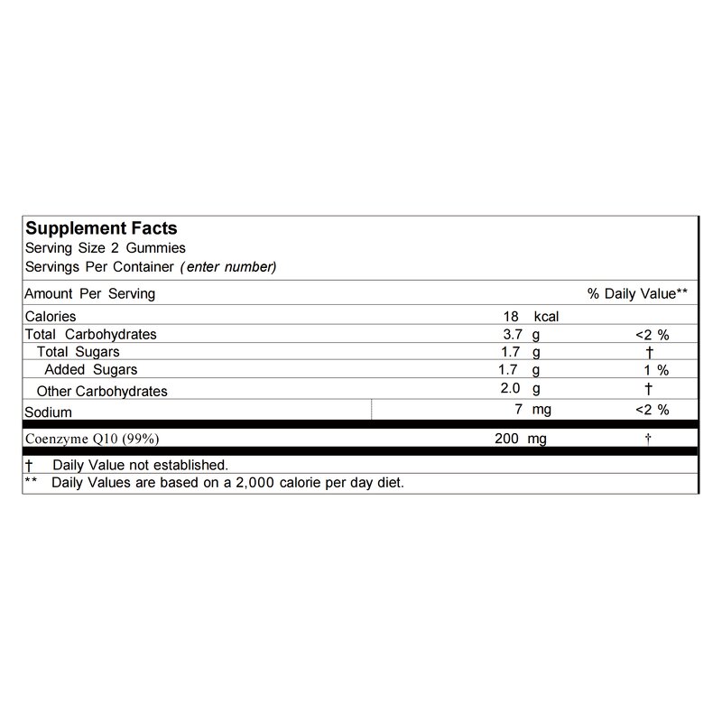 Private Label CoQ10 Women's Vitamin Gummies Adult Antioxidant Multivitamin Supplement