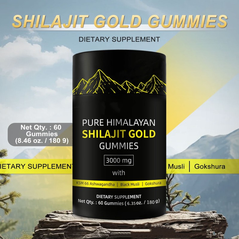 OEM Wholesale Best Selling Custom Flavor Himalayan Shilajit Adult Gummies