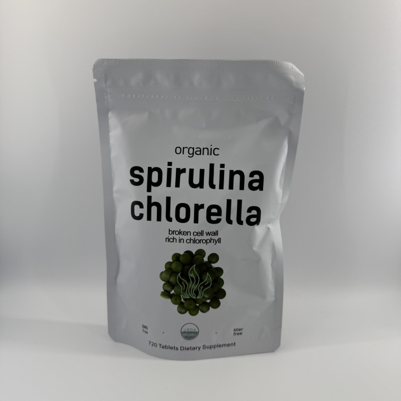 Organic Spirulina Tablets Best Natural Detox Superfood Vegan Blue-Green Algae Rich in Vitamins and Protein Spirulina Tablets