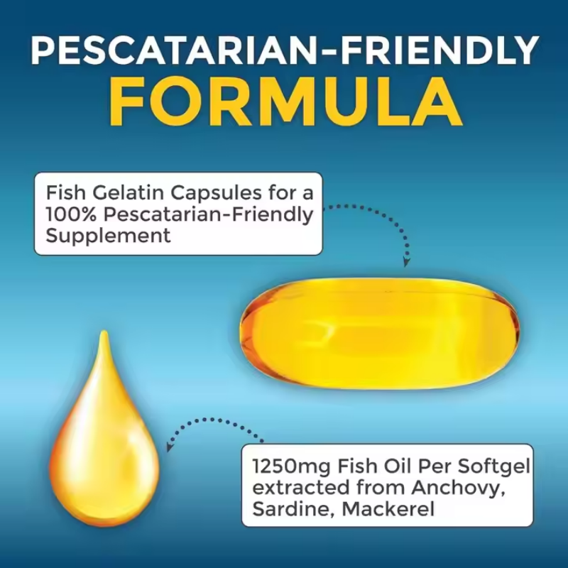 OEM ODM High Quality Custom Food Supplement EPA DHA Softgel Capsules Deep Sea Omega 3 Fish Oil Capsules