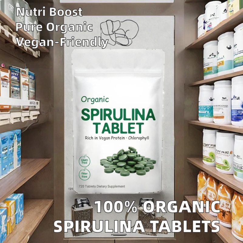 Health Supplement Food Grade Spirulina & Chlorella Tablets Mixed Superfood Certified Organic Spirulina Tablets