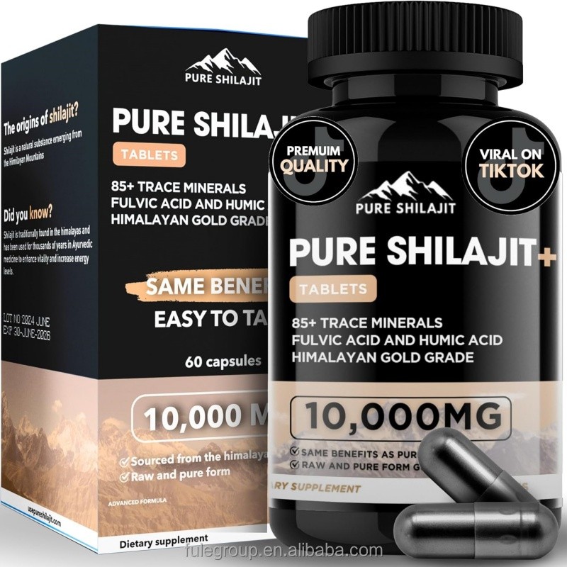 OEM/ODM Service Shilajit Supplement Capsules Dietary Supplement Pure Himalayan Shilajit from China Manufacturer