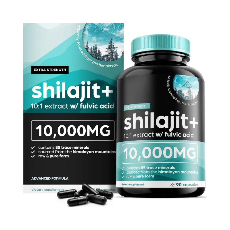 Hot Sale OEM Private Label Support Free Sample Herbal Supplement Custom Label Shilajit Capsules