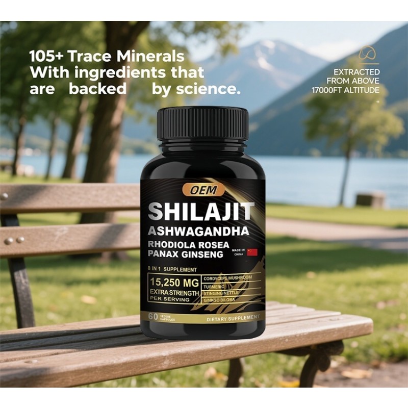 OEM/ODM Service Shilajit Supplement Capsules Dietary Supplement Pure Himalayan Shilajit from China Manufacturer
