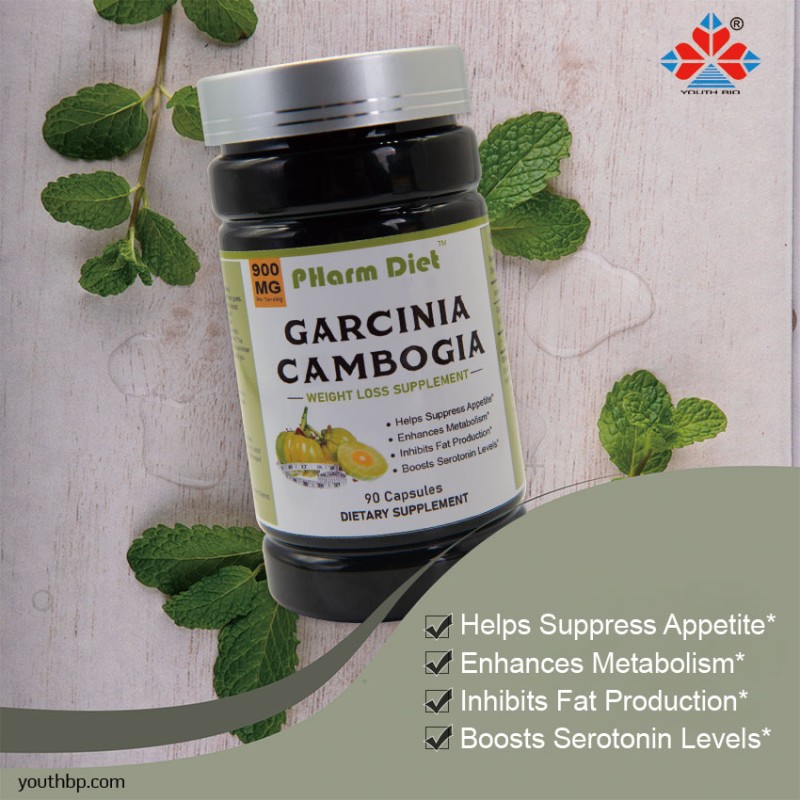 Garcinia Cambogia Weight Loss Capsules Suitable for Adult Men Women Fast Fat Burning Carbohydrate Absorption Blocker Beauty Product Safe Use