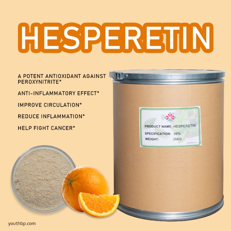 High Purity 1kg Barrel Packed Food Grade Hesperidin Powder Custom Manufacture Fruit Extract Herbal Plant Extract Wholesale